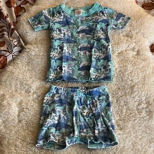 Hanna Andersson Underwater Short John Pajama Set